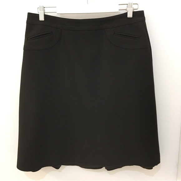 Rich chocolate brown skirt. Size 10. Iris. Made in Canada. - Picture 2 of 7